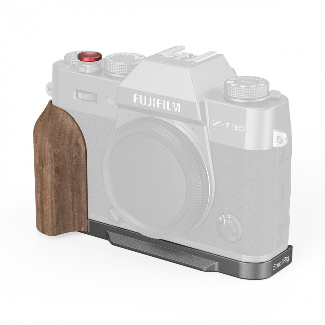 SmallRig 5668 L Plate with Wooden Handle Fuji X-T30 I/II/III charcoal