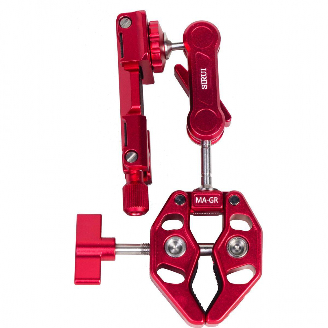 SIRUI MA-GR Crap Clamp mit Magic Arm und Smartphone Halterung Rot