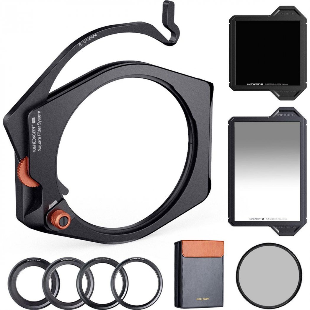 K&F Concept Filterkit Square X-PRO: Holder CPL ND1000 GND