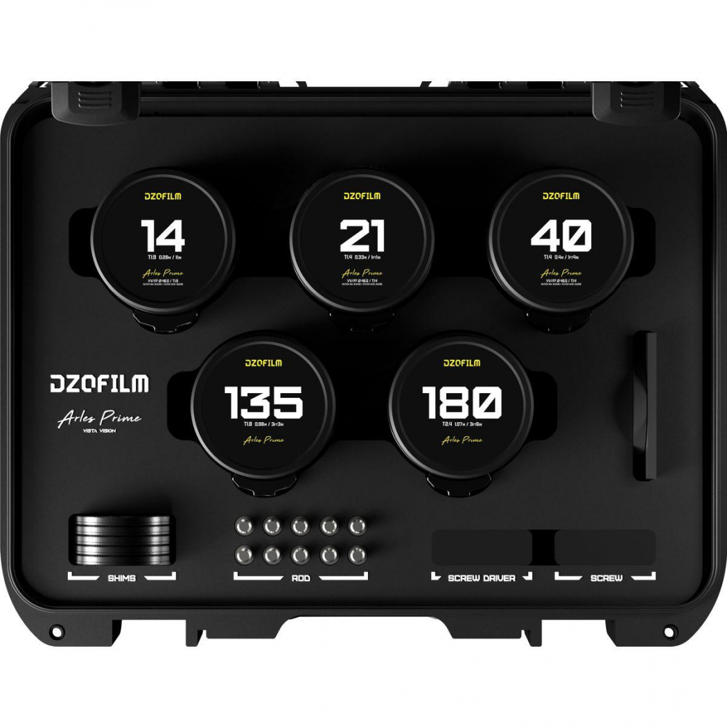 DZOFILM Arles 5-Lens Kit 14/21/40/135/180mm Prime Lens für PL metric