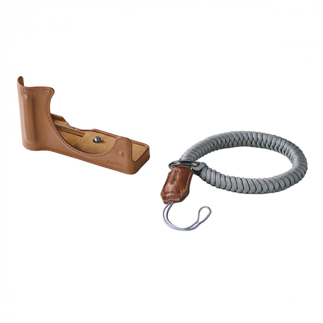 SmallRig 5432 Leder-Halbschalen-Kit für R50V braun