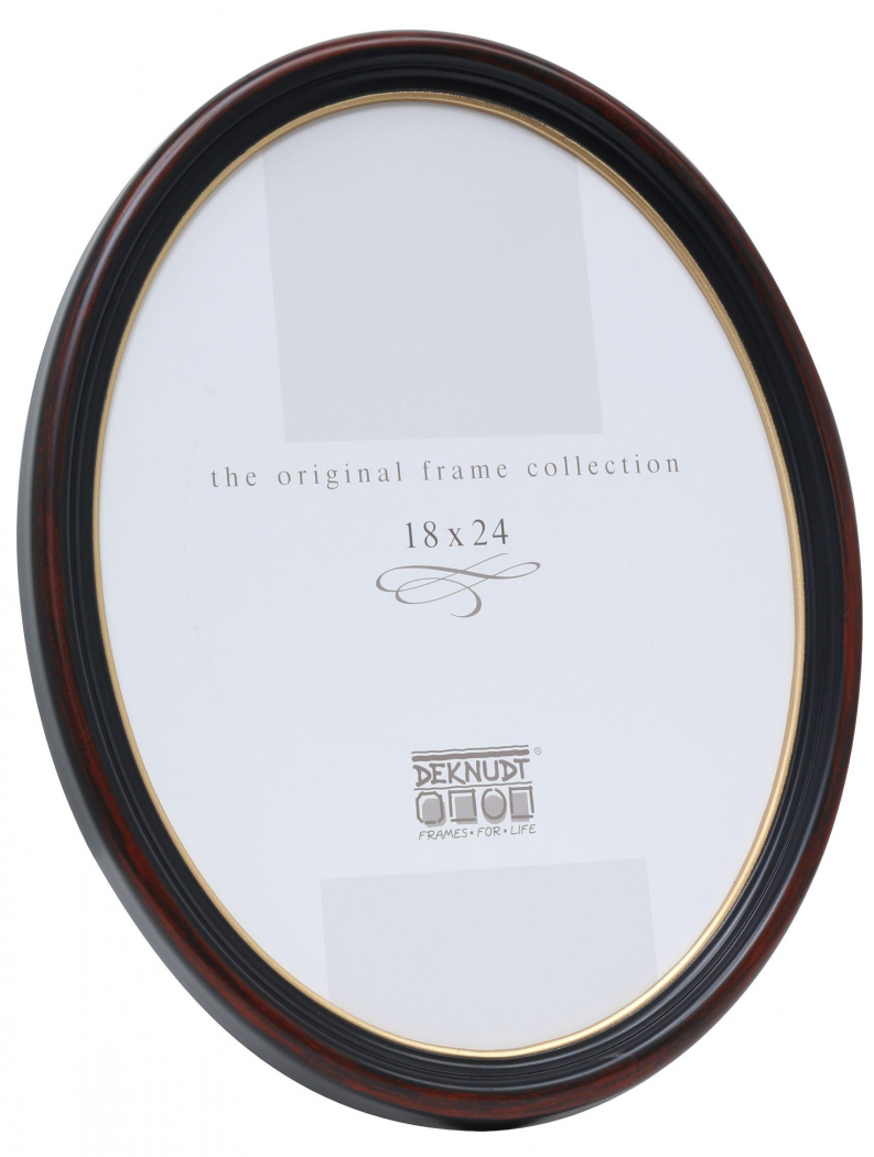 Deknudt BR 13x18 oval schwarz/gold