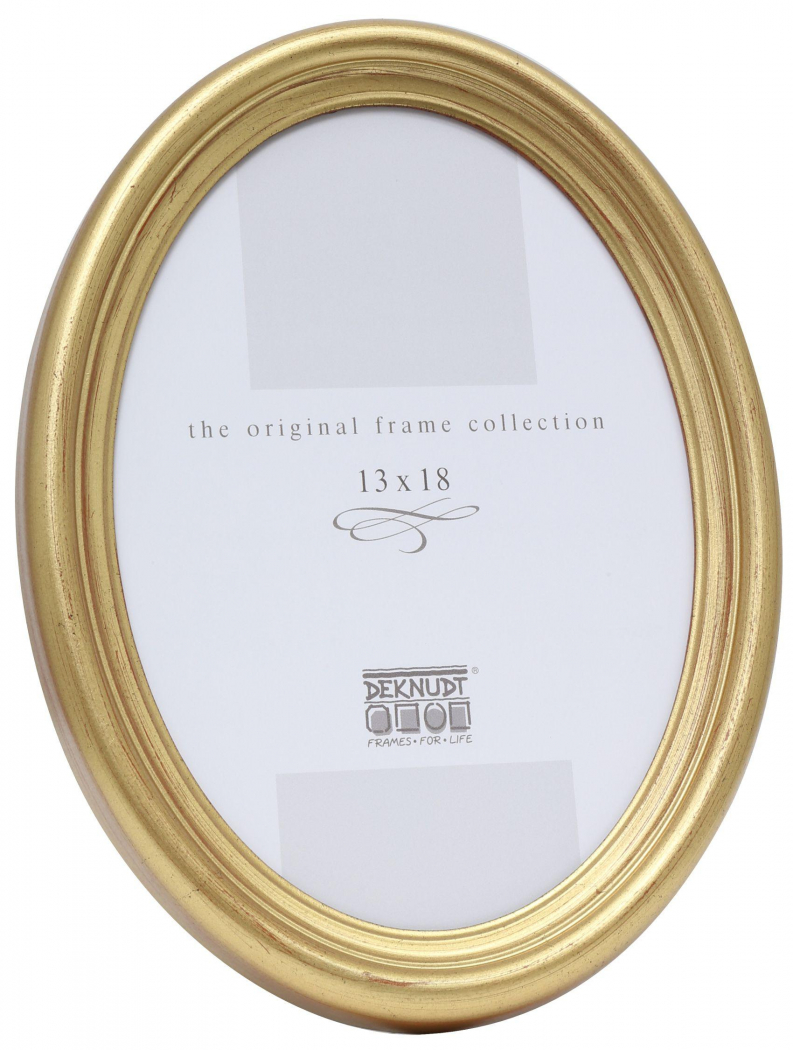 Deknudt S100A3 18x24cm Ovalrahmen gold