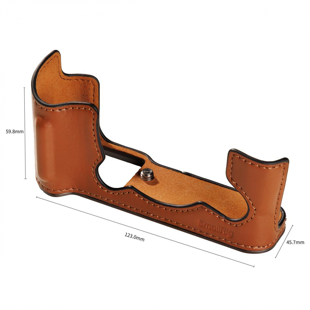 SmallRig 5670 Leather Half Case Kit Fujifilm X-T30 I/II/III marron