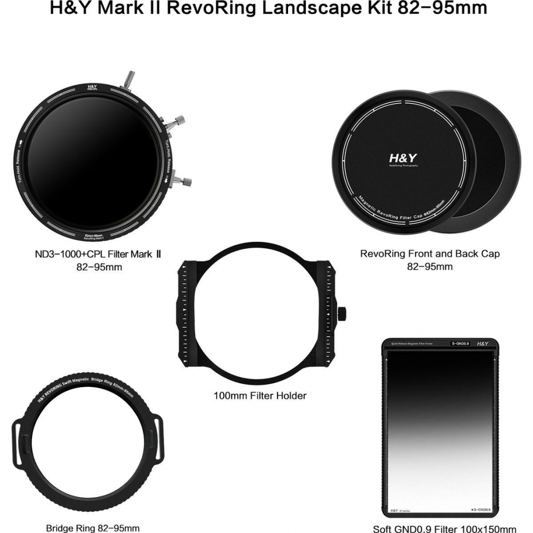 H&Y REVORING Mark II Landscape Kit 82-95mm - 6068526 H&Y REVORING Mark II Landscape Kit 82-95mm