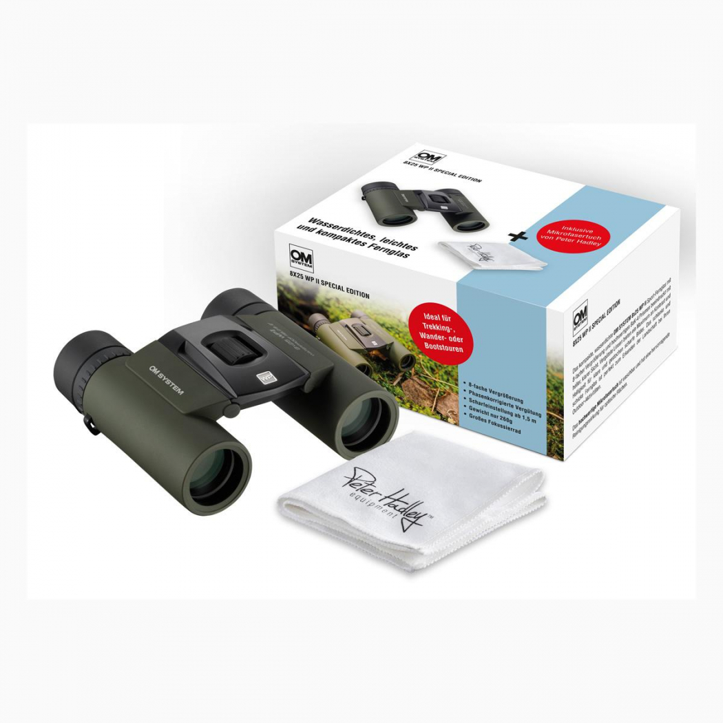 Jumelles OM SYSTEM 8x25 WP II, vert, édition spéciale