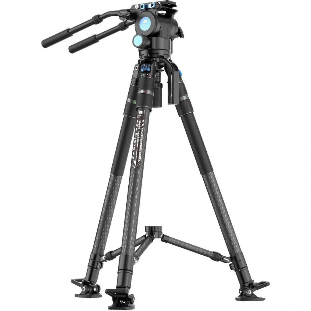 SIRUI SVS75+SVH15 Trépied Broadcast avec SVH15 Vidéo Rover hydraulique