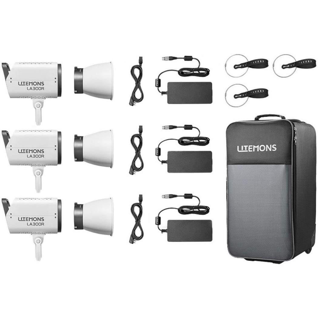 Godox LA300R Kit of 3 Litemons LED RGB
