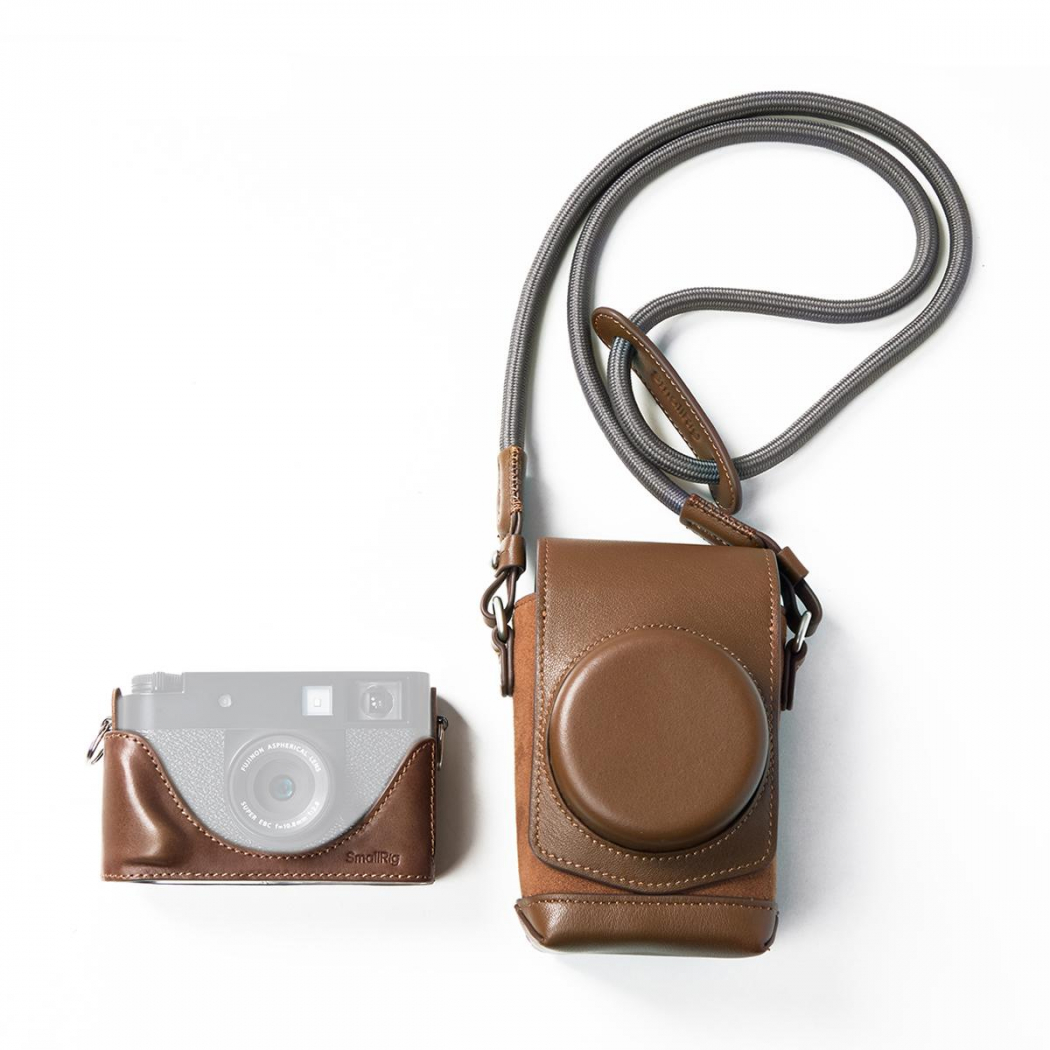 SmallRig 5218 Ledertaschen-Set für X half Fujifilm braun