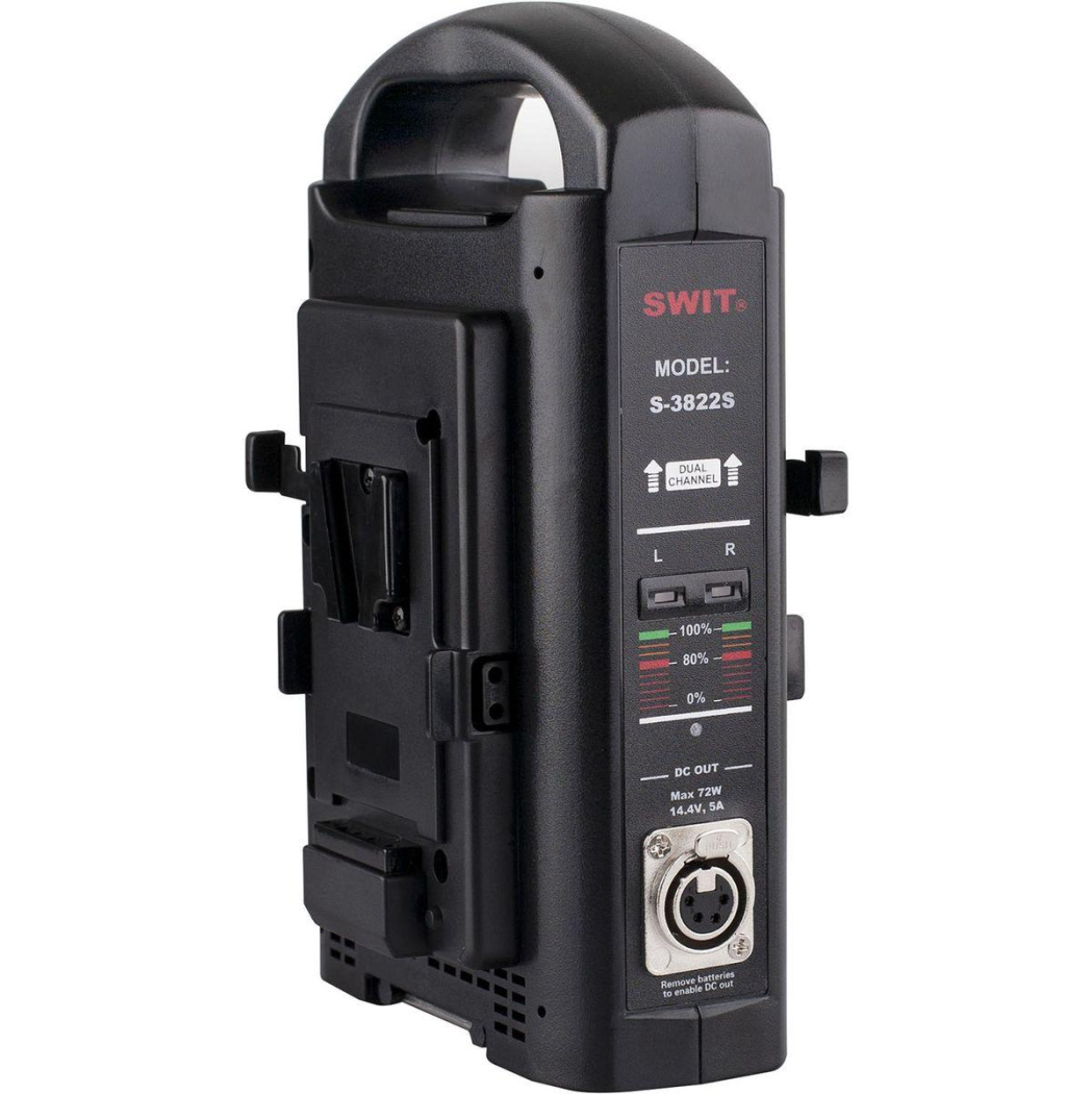 SWIT S-3822S Dual-Schnellladegerät + V-Mount Adapter Image
