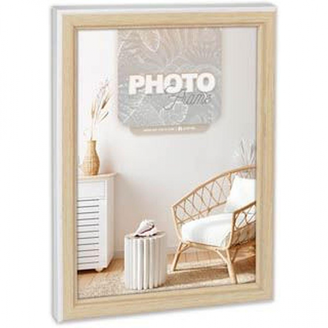 Cadre en bois ZEP WD574W Bensen White 13x18 blanc