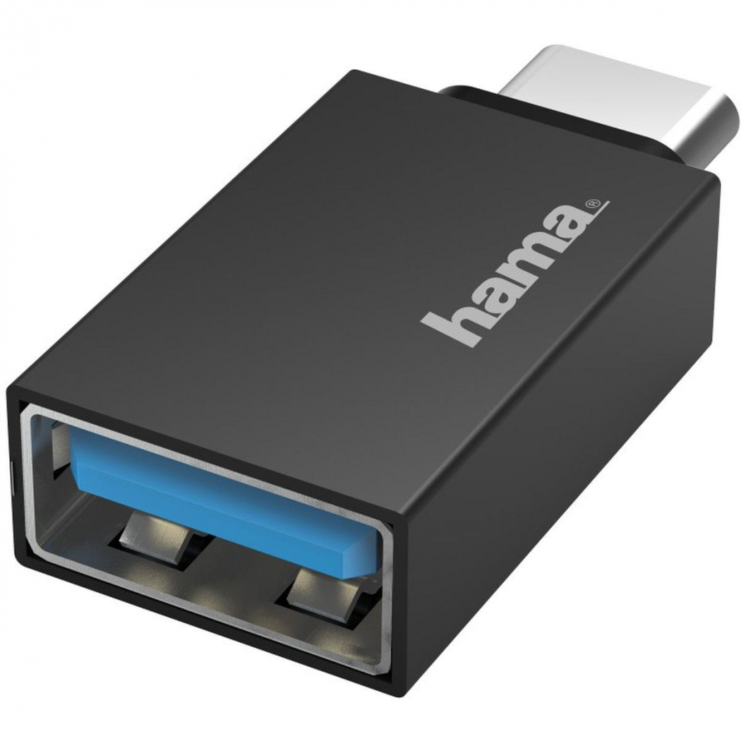 Hama USB-Adapter 200311 -Stecker -Buchse 3.2 Gen1, 5 Gbit/s schwarz