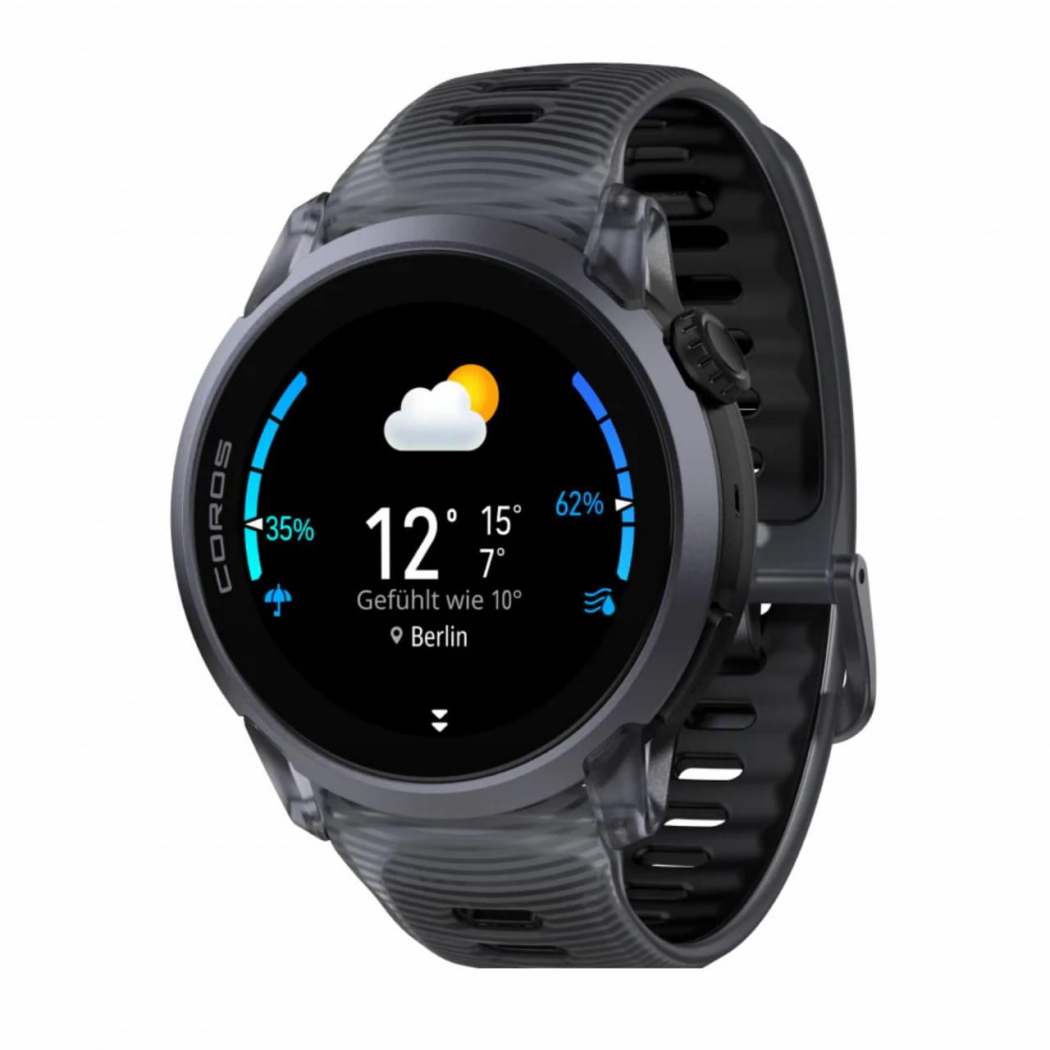 COROS sports watch PACE 4 Silicone Crystal Black