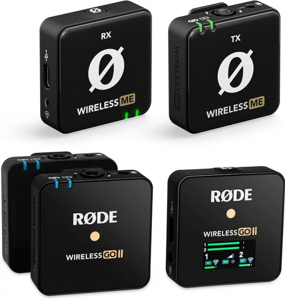 Technical Specs Rode Wireless Me + Wireless Go II - Foto Erhardt
