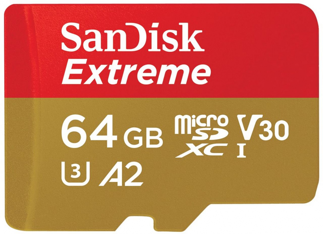SanDisk micro SDXC Extreme 64GB 170MB/s V30 - Foto Erhardt
