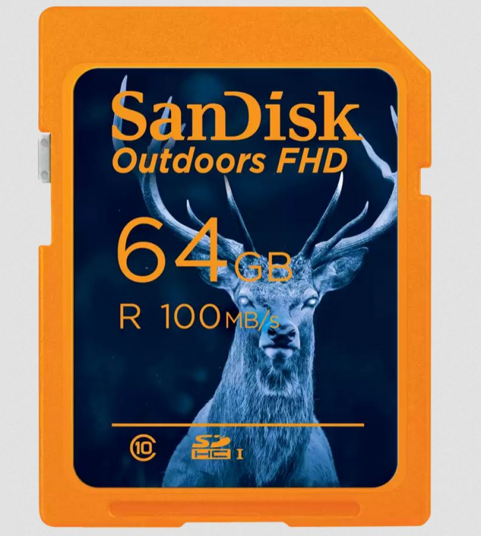 SanDisk Outdoors FHD SDXC UHS I Card 64GB Foto Erhardt