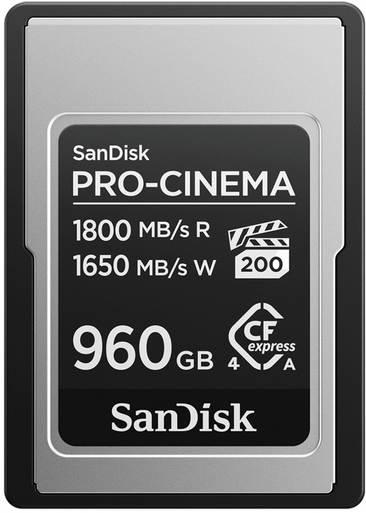 SanDisk Carte Pro Cinema CFexpress Type A 960GB