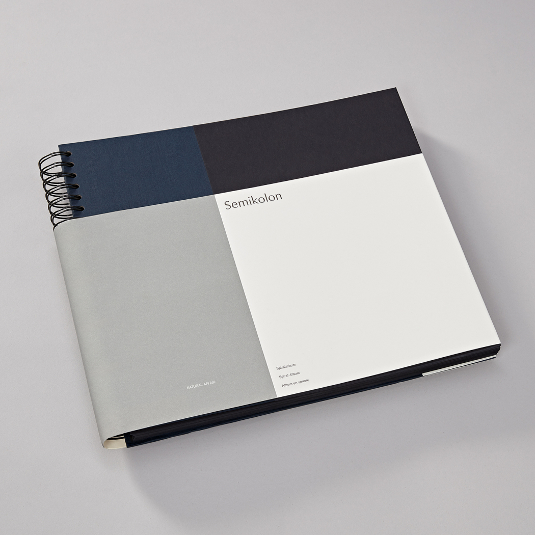 Album fotografico spirale A4 con rilegatura robusta ad anelli in