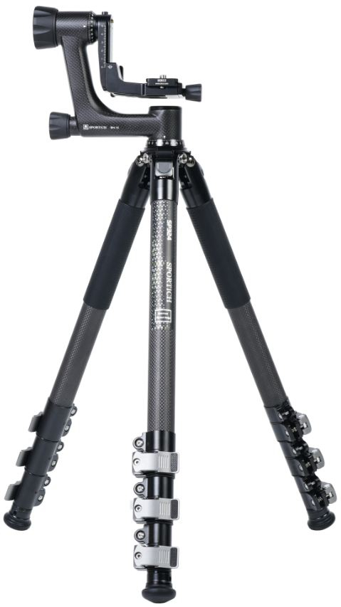 SIRUI SP324+BH-10 Carbon Stativ mit Klappverschlüssen mit Gimbal-Kopf