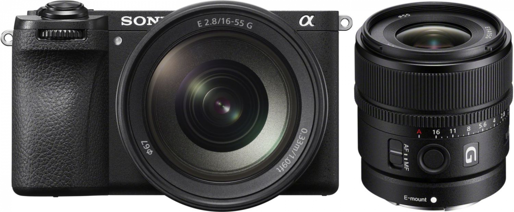 Sony Alpha ILCE-6700 + 16-55mm + 15mm f1,4 G Appareils photo