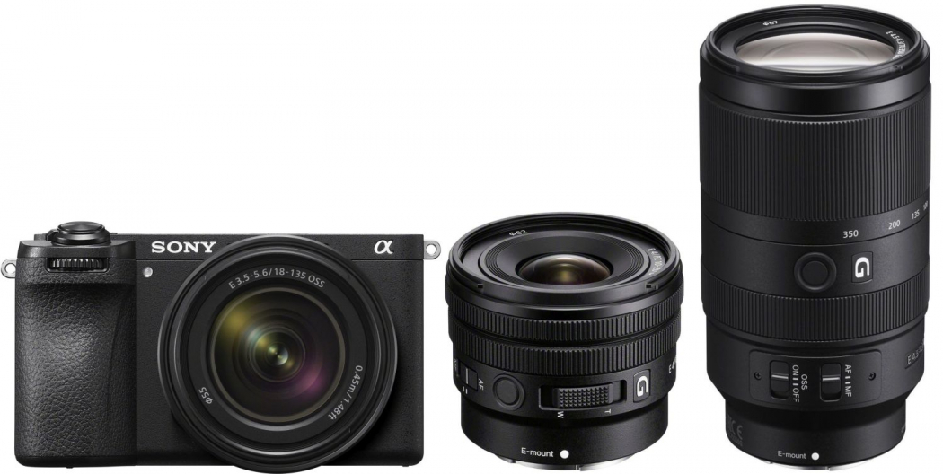 Sony Alpha ILCE-6700 + 18-135mm + 10-20mm f4 G + 70-350mm f4,5-6,3 G Appareils photo