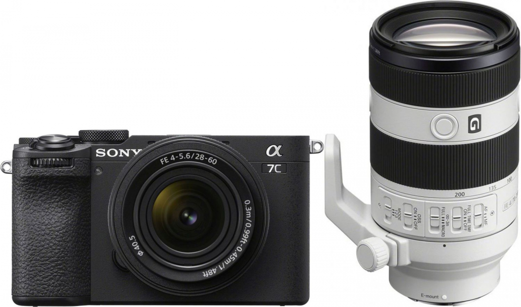 Sony Alpha ILCE-7C II noir + 28-60mm + SEL 70-200mm f4 II Appareils photo