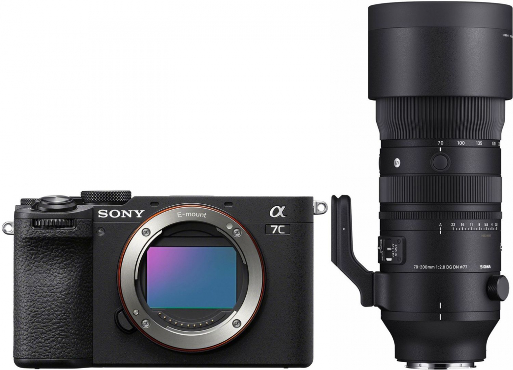 Sony Alpha ILCE-7C II noir + Sigma 70-200mm f2,8 DG DN OS (S) Appareils photo