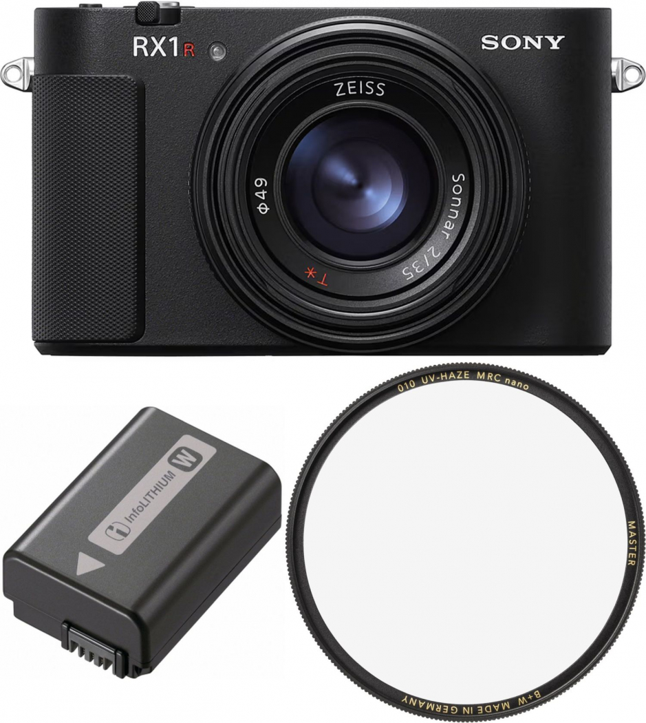 Sony DSC-RX1R III + Sony NP-FW50 Akku + B+W UV-FILTER MRC nano Master