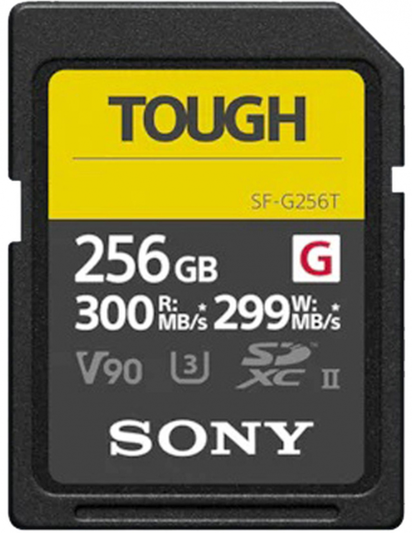 Sony Carte SDXC 256GB Tough Cl10 UHS-II U3 V90 - Foto Erhardt
