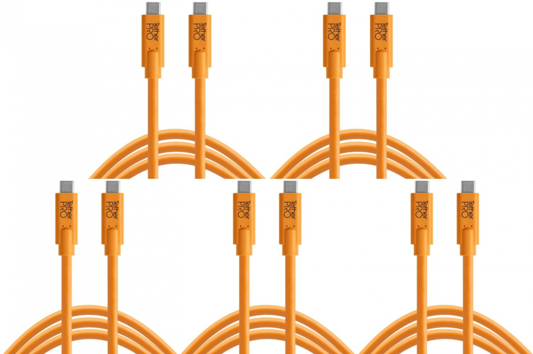 Tether Tools Tether Pro USB 3.0 type C vers USB-C 4,6m kit de 5 pièces Appareils photo