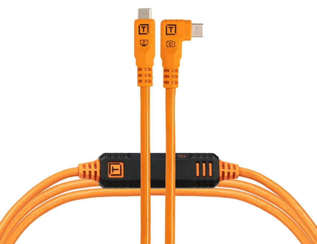 Tether Tools TetherPro Optima 10G USB-C Right Angle 4,6m orange - Foto ...