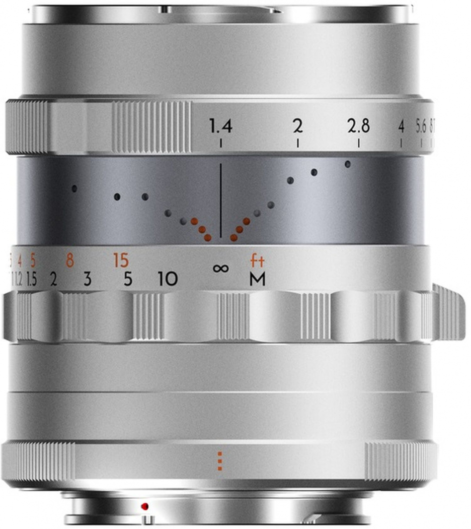 Thypoch Simera 28mm f1,4 Fuji X argenté Objectif