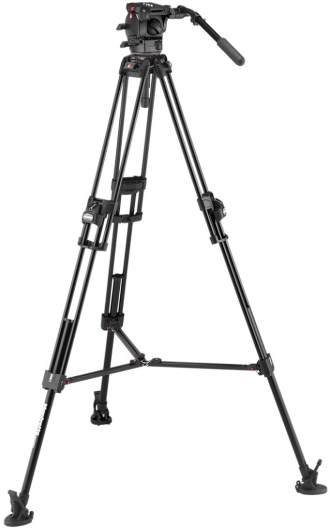 Trépied Vidéo Manfrotto 509HD Avec Tête Fluide Et Jambes Twin - Occasion état Neuf