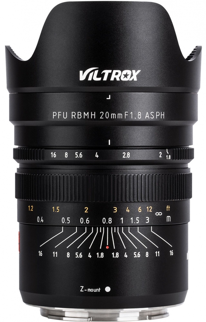 Viltrox Z 20mm f1.8 MF Nikon Z-mount - Foto Erhardt