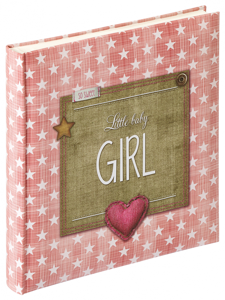 Walther Little Baby Girl UK-100-R Babyalbum - 28x30,5cm rosa fotogena für - Mädchen