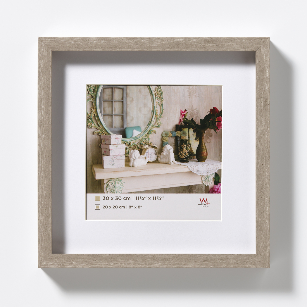 walther design Picture Frame, Silver, 40 x 40 cm