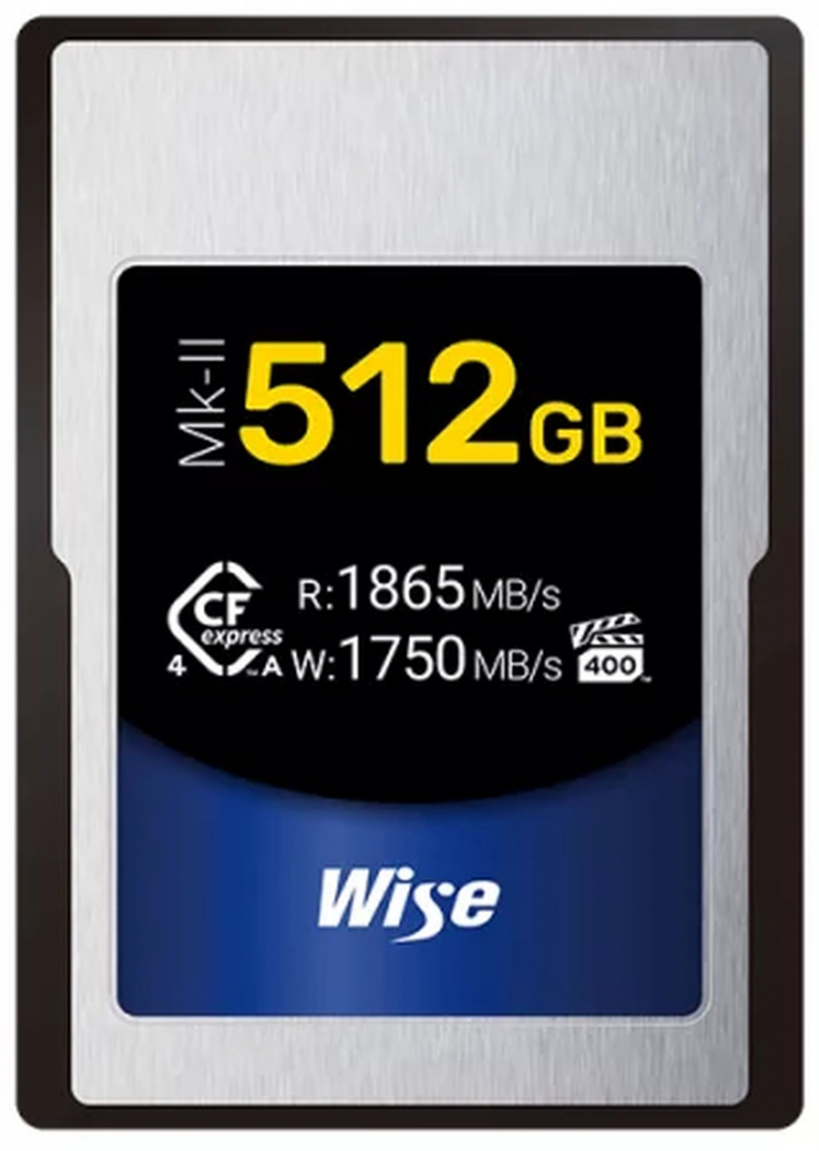 Wise CFexpress 4.0 Type A 512GB 1865MB/s Mk-II