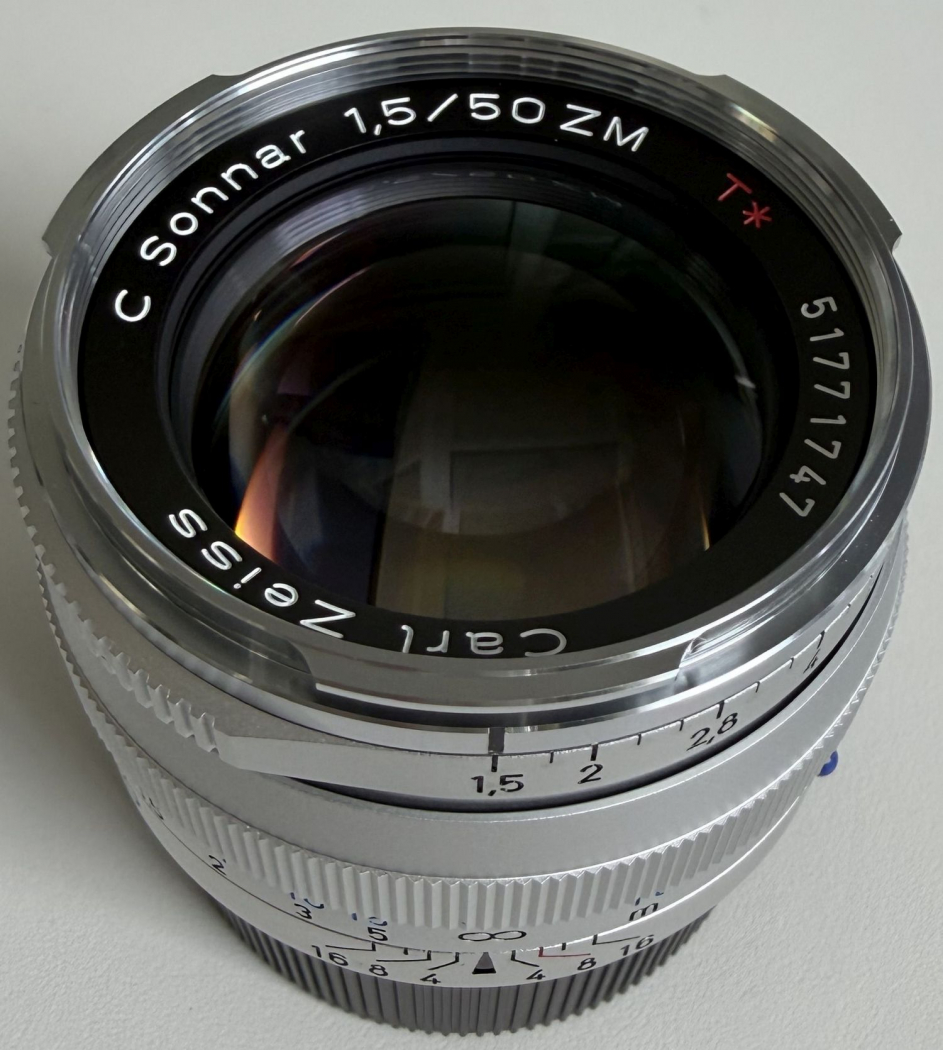 ZEISS C Sonnar T* 50mm f1.5 silver - Foto Erhardt