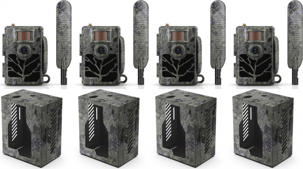 ZEISS Secacam 5 100° pack de 4 + 4x boîtier métallique Appareils photo