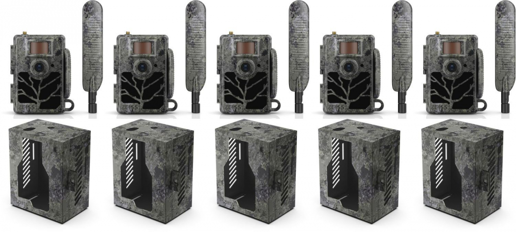 ZEISS Secacam 5 100° pack de 5 + 5x boîtier métallique Appareils photo