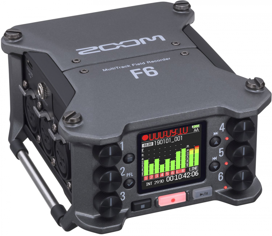 Zoom F6 Enregistreur de terrain MultiTrack pour l'enregistrement sonore Microphone