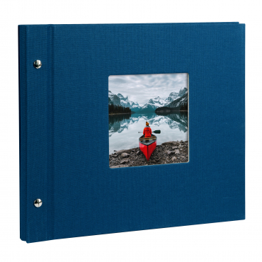 Goldbuch Album à vis Bella Vista Bleu 26 975 pages noires 30x25cm
