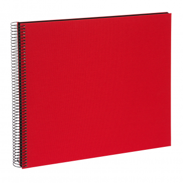 Goldbuch Album spirale rouge clair 25 993 40 pages noires 34x30cm