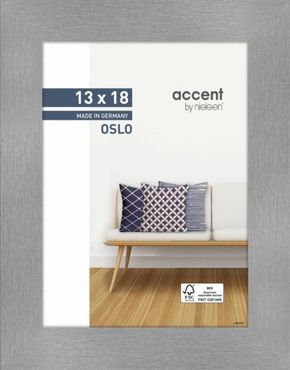 Nielsen Wooden frame 299275 Oslo 13x18cm silver