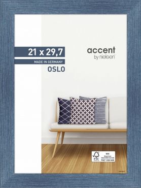 Nielsen cadre en bois 299294 Oslo 21x29,7cm bleu