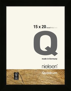Nielsen Cadre en bois 6517001 Quadrum 15x20cm noir