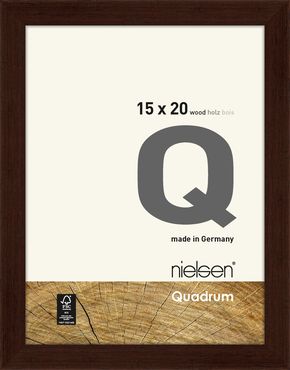 Nielsen cadre en bois 6517006 Quadrum 15x20cm wengé