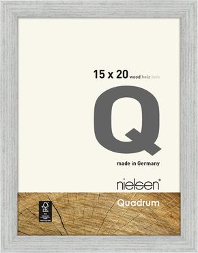 Nielsen Cadre en bois 6517007 Quadrum 15x20cm argenté