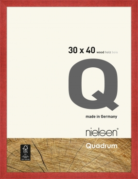 Nielsen Cadre en bois 6530011 Quadrum 30x40cm rouge