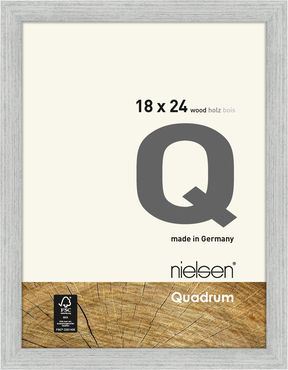 Nielsen Wooden frame 6534007 Quadrum 18x24cm silver